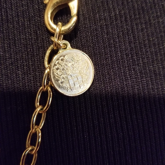 Vince Camuto Serpentine Gold Tassle Necklace - Picture 7 of 8